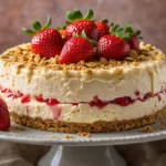 Best Strawberry Crunch Cheesecake Recipe